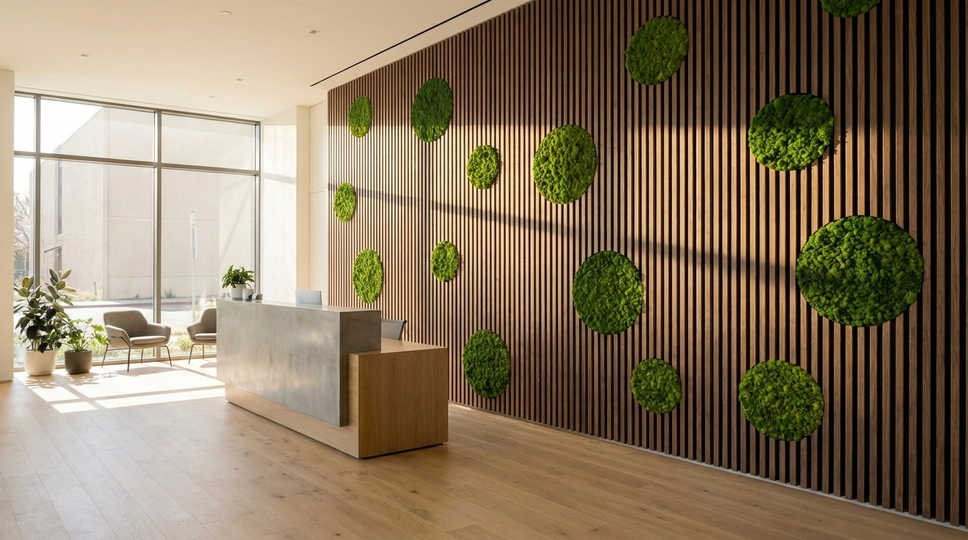Render dell'ambiente con il pannello AKUBEN reale