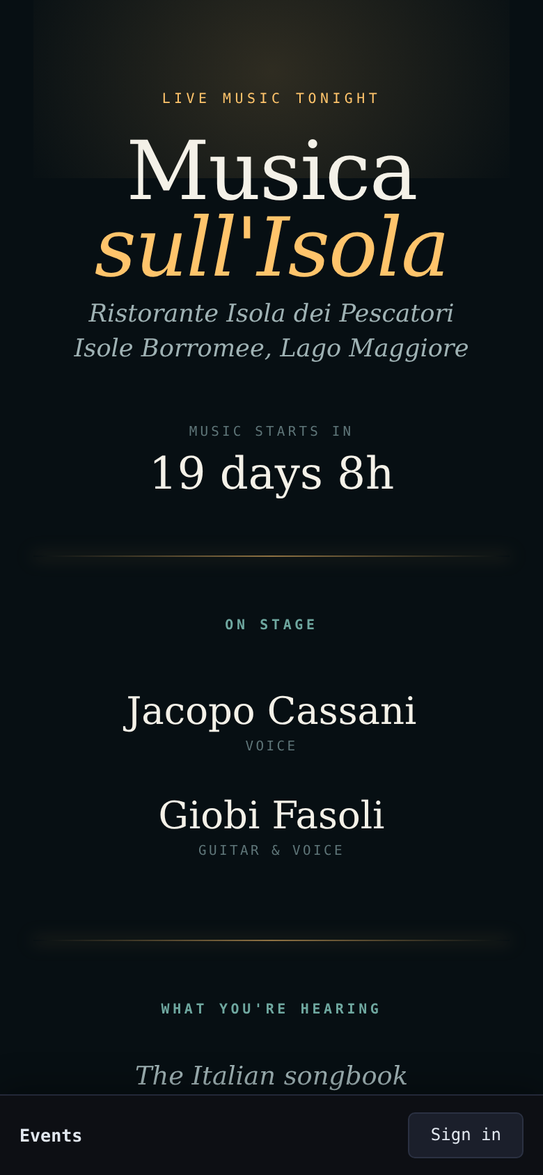 Anteprima della direzione Notturno