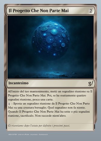 Il Progetto Che Non Parte Mai