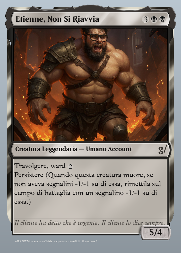 Etienne, Non Si Riavvia
