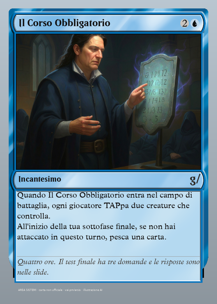 Il Corso Obbligatorio