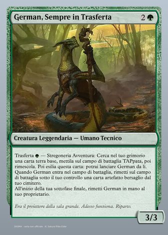 German, Sempre in Trasferta