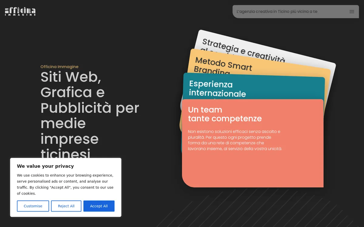 Card hero con testo troncato